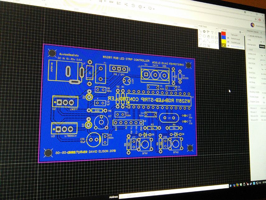 Designing my PCB in EasyEDA editor