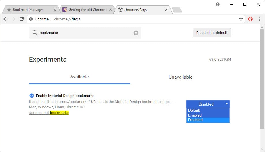 Changing the bookmark manager Changing the bookmark manager